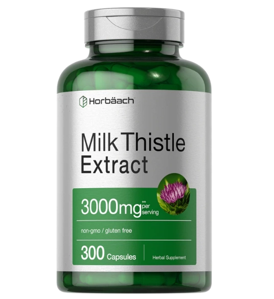 Milk Thistle, Extrato de Cardo Mariano 3000mg, 300 Cápsulas, Horbaach
