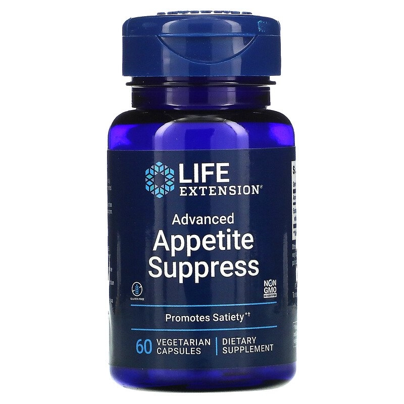 Appetite Supress (Controle de apetite), 60 Cápsulas Vegetais, Life Extension