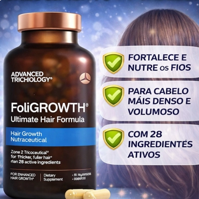FoliGrowth, Hair Formula, 90 Cápsulas, Advanced Trichology 