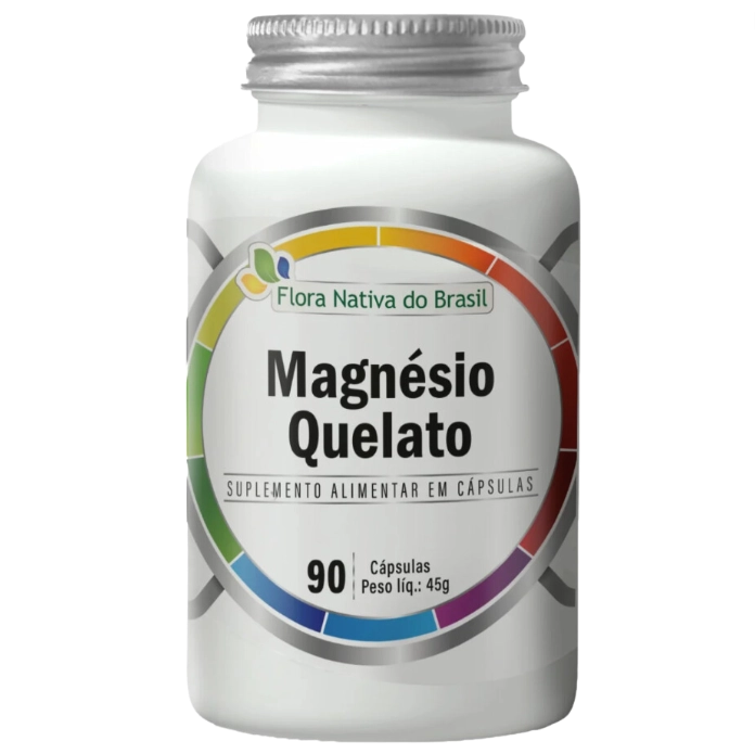 Magnésio Quelato, 500mg, 90 Cápsulas, Flora Nativa