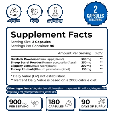 Essiac Tea, 900mg, 180 Cápsulas, We Like Vitamins