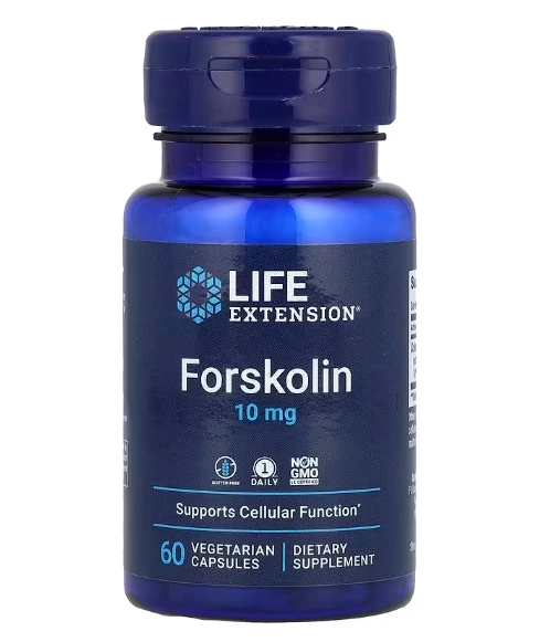 Forskolin 10mg, 60 Cápsulas, Life Extension