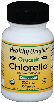 Chlorella Orgânica, 500mg, 30 comprimidos, Healthy Origins