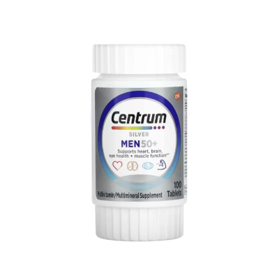 Centrum Silver Men 50+, Vitaminas para Homens 50+, Energia, Imunidade e Vitalidade, Centrum