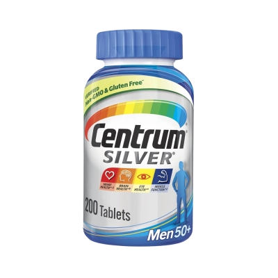 Centrum Silver Men 50+, Vitaminas para Homens 50+, Energia, Imunidade e Vitalidade, Centrum