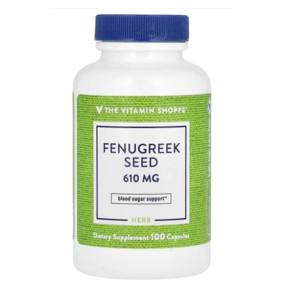 Fenugreek Seed 610mg, Feno-Grego, 100 cápsulas, The Vitamin Shoppe