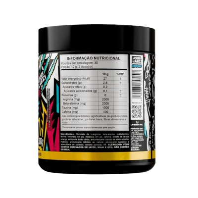 Primal Pré-Workout, Foco Total, Energia e Pump para Treinos Intensos, 300g,Opções, Rampage, Under Labz