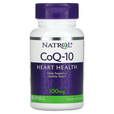 Coenzima CoQ10, 100 mg, 45 Cápsulas Softgel