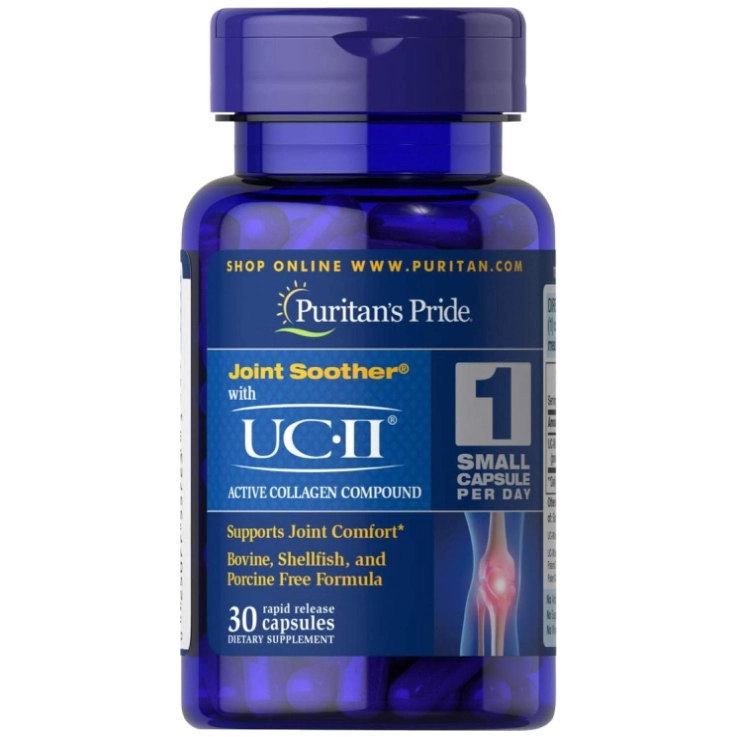 UC-II, 40mg, Colágeno Tipo II, Não desnaturado, 30 Cápsulas, Puritan's Pride