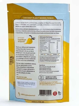 Maca Dourada em Pó (Concentrada), 100g, Souly