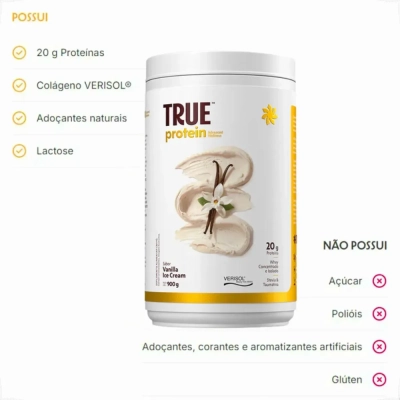 True Protein, Whey Concentrado, Isolado e Colágeno Verisol®, Sabores, 900g, True Source