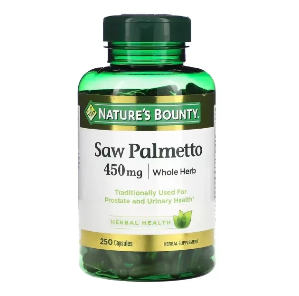Saw Palmetto, 450mg, 250 Cápsulas, Nature's Bounty
