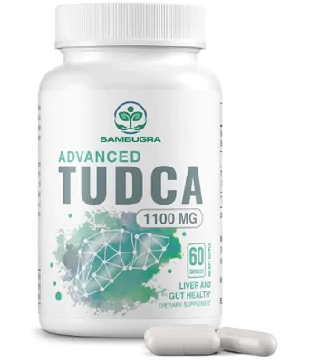 TUDCA Suplementos hepáticos, 1100mg, 60 Cápsulas, Sambugra