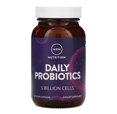 Probióticos Diários, 5 Bilhões de Células, 30 Cápsulas, MRM