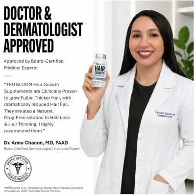 Hair growth, Vitaminas para o Crescimento Capilar, 32 Cápsula, TruBloom