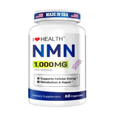 NMN 1000mg, Energia, Disposição e Vitalidade no Dia a Dia, 60 Cápsulas, iHealth