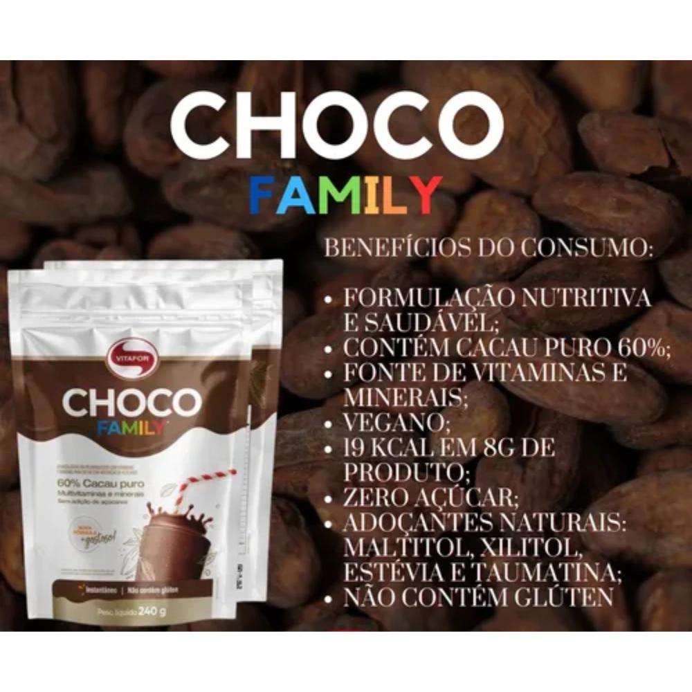 Choco Family Pouch 240g - Vitafor