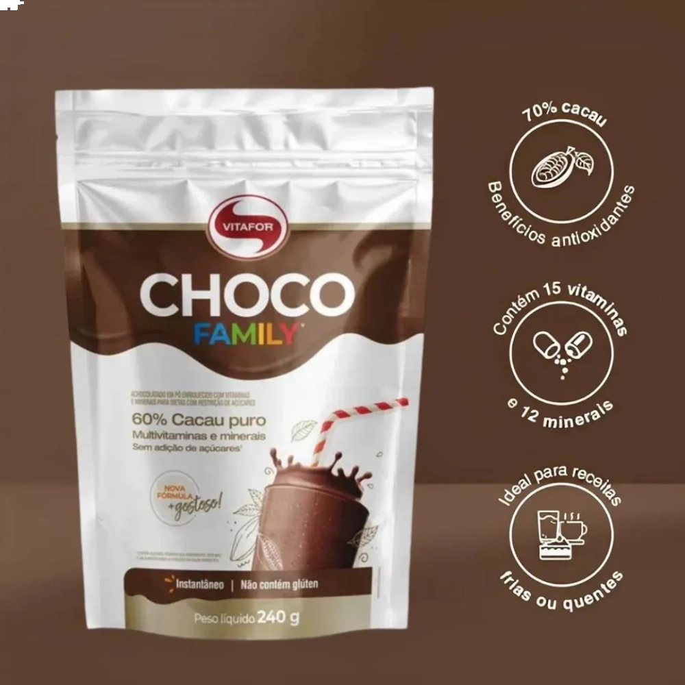 Choco Family Pouch 240g - Vitafor