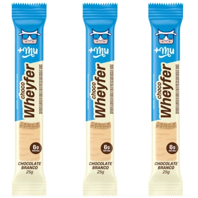 Chocowheyfer Proteico, Sabores, 3 Unidades, 25g Cada, +Mu