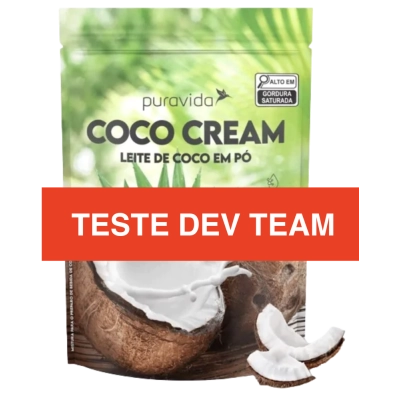  Coco Cream leite de coco em pó, 250g, Puravida TESTE
