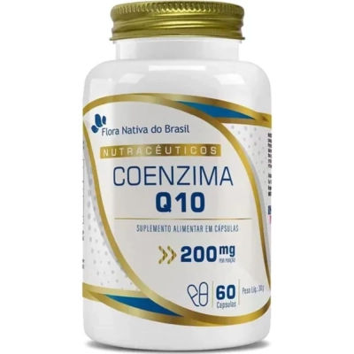Coenzima Q10, 200mg porção, 60 Cápsulas
