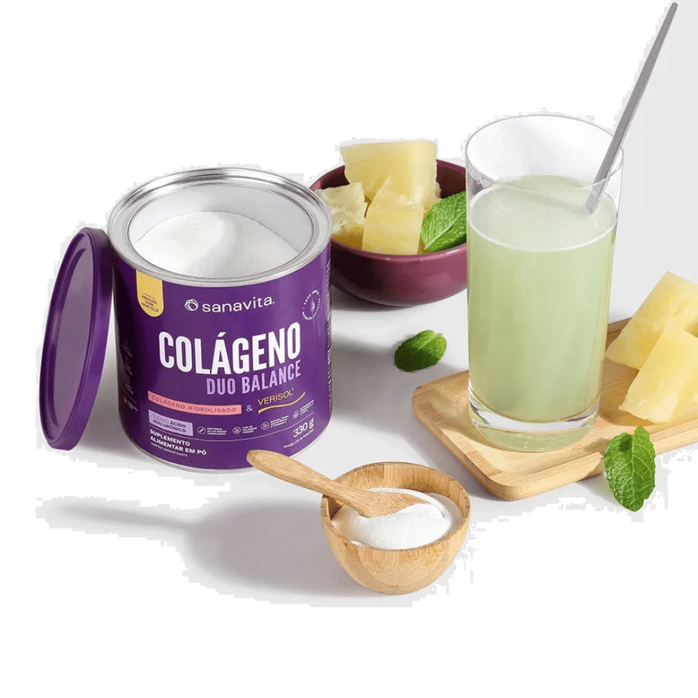 Colágeno Duo Balance 330g, Sabores - Sanavita