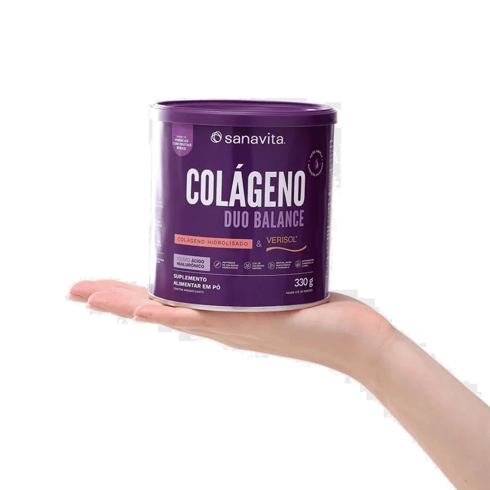 Colágeno Duo Balance 330g, Sabores - Sanavita