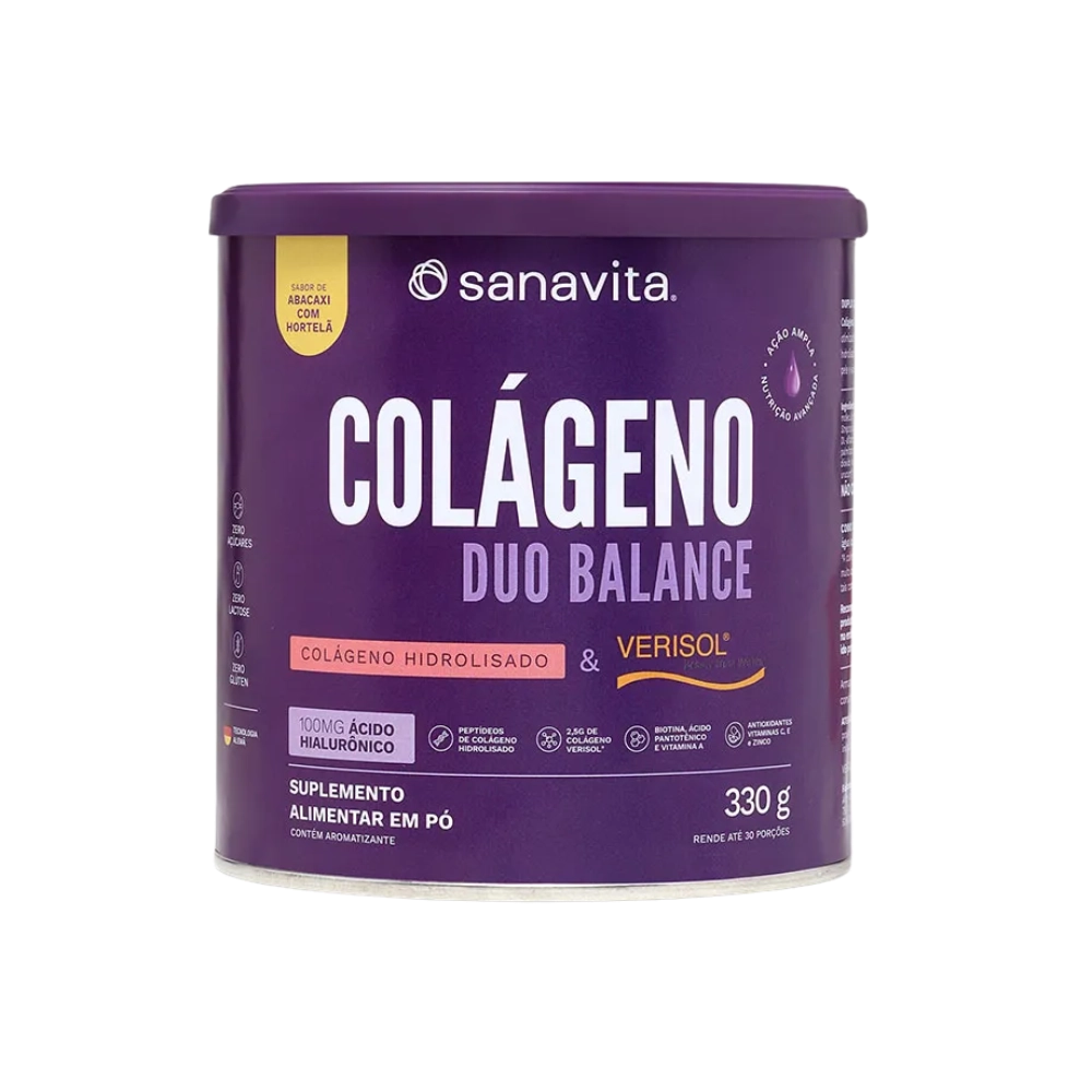 Colágeno Duo Balance 330g, Sabores - Sanavita