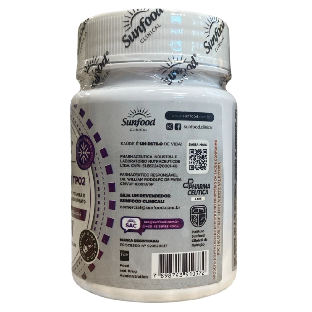 Colágeno Tipo 2, 1000mg, 60 Cápsulas, Sunfood