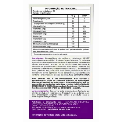 Collagen C-Pure Açaí Caixa com 20 Sachês de 10g - Endogen