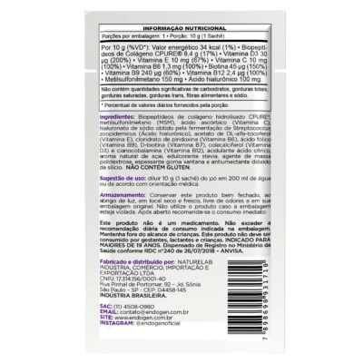 Collagen C-Pure Açaí Caixa com 20 Sachês de 10g - Endogen