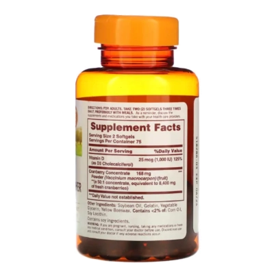 Concentrado de Cranberry para Mulheres, 150 Softgels, Sundown