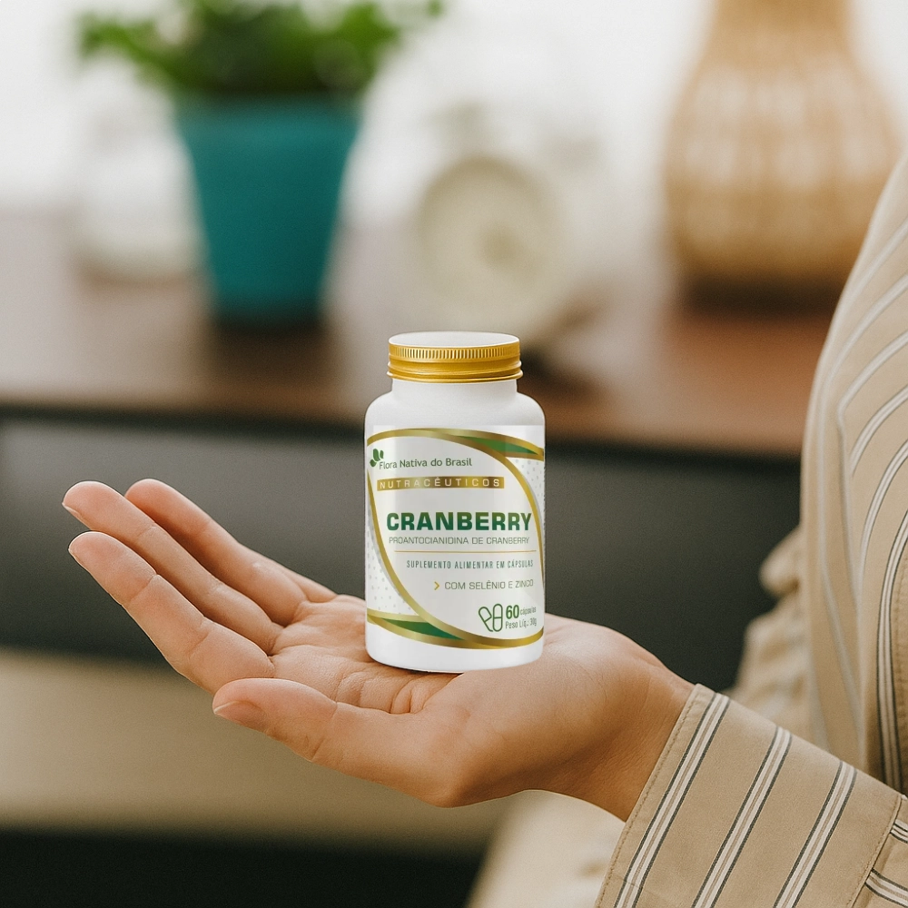 Cranberry 500mg 60 Cápsulas - Flora Nativa do Brasil