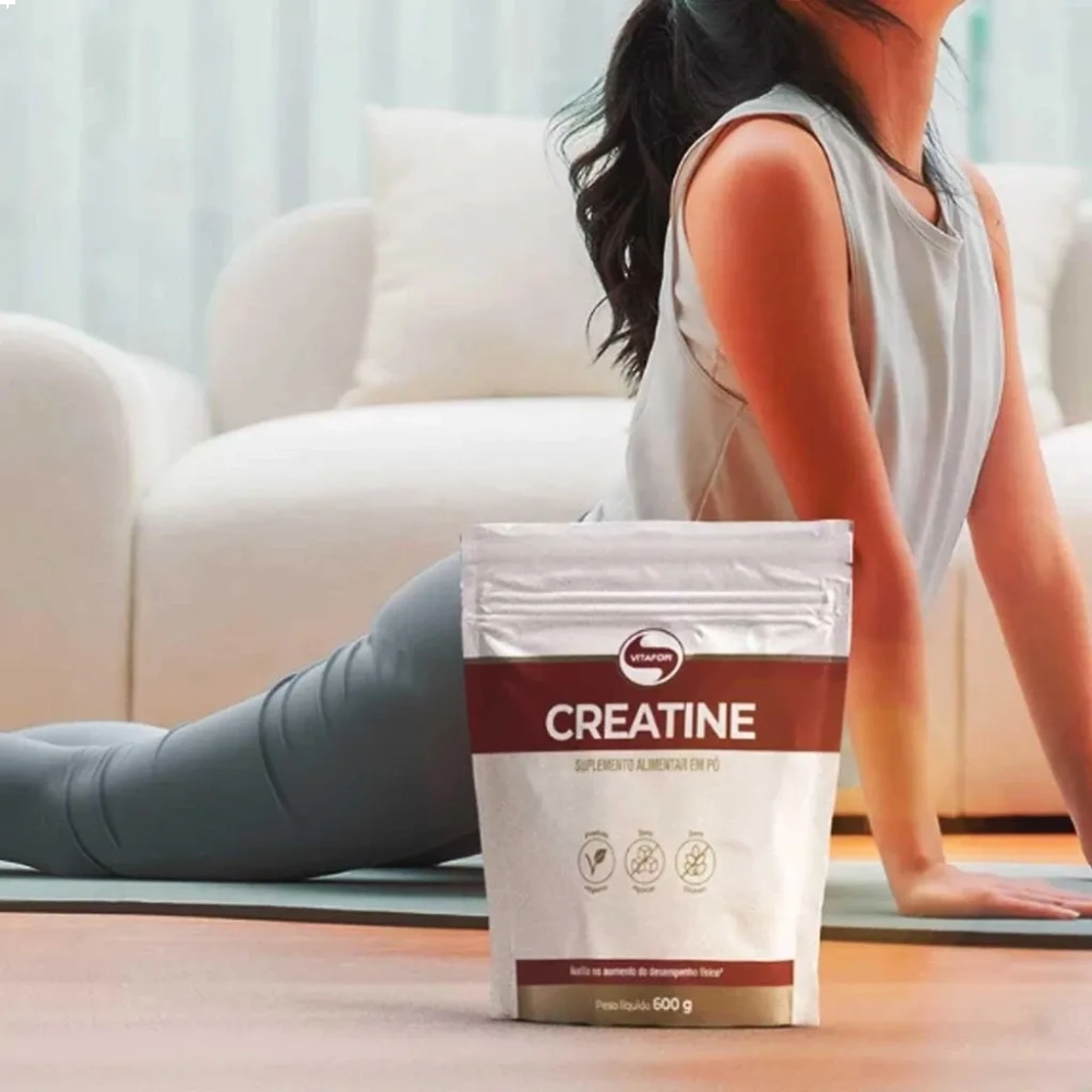 Creatina Creatine 100% Monohidratada Pura Pouch 600g - Vitafor 