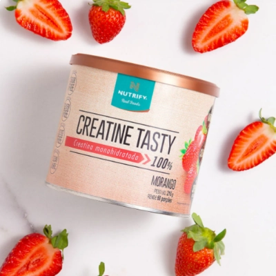 Creatina Tasty, Sabor Morango, 210g, Nutrify