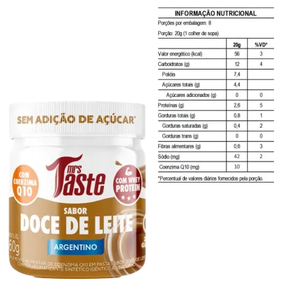 Creme Com Whey E Coenzima Q10, 160g - Mrs Taste