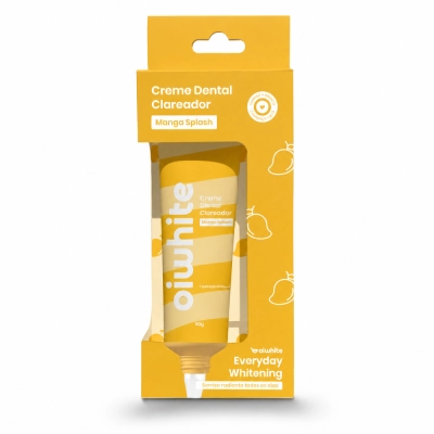 Creme Dental Clareador, 60ml, Manga, Oiwhite