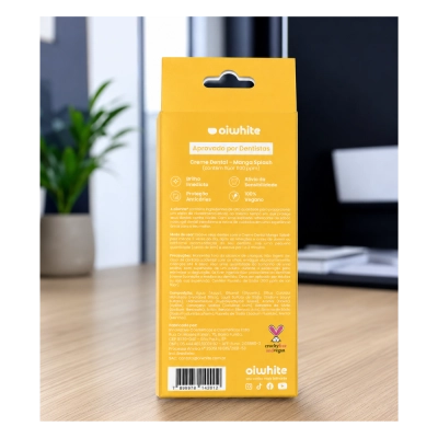 Creme Dental Clareador, 60ml, Manga, Oiwhite
