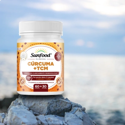 Cúrcuma + TCM 1100mg 60Caps + 30Softgels - Sunfood