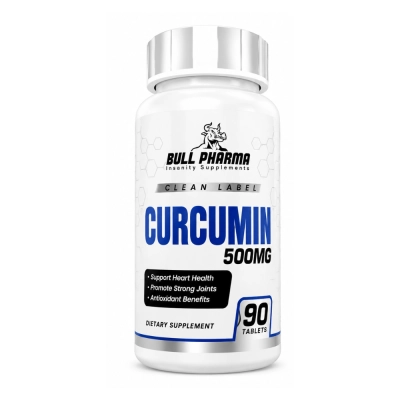 Curcumin, Curcuma 500mg, 90 Tabletes, Bull Pharma