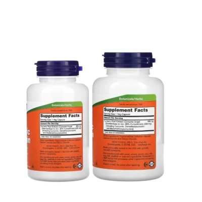 Curcumina de Cúrcuma, Articulações, Inflamação e Qualidade de Vida, Cápsulas, Now