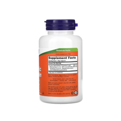 Curcumina de Cúrcuma, Articulações, Inflamação e Qualidade de Vida, Cápsulas, Now
