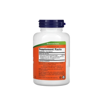 Curcumina de Cúrcuma, Articulações, Inflamação e Qualidade de Vida, Cápsulas, Now