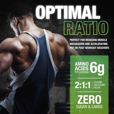 BCAA 6000, 237g Pó, Sabor Maçã Verde, Nutrex