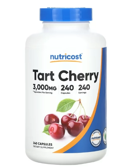 Tart Cherry, Cereja Azeda 3000mg, 240 Cápsulas, Nutricost