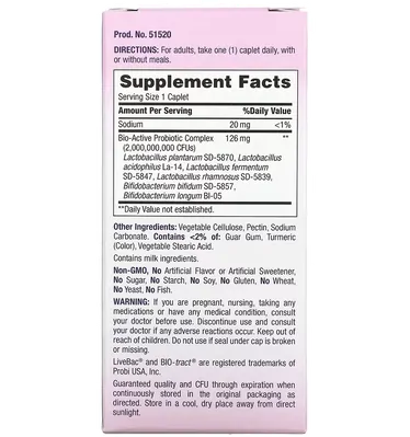 Probiótico de Entrega Controlada, Saúde da Mulher, 30 Cápsulas, Nature's Bounty