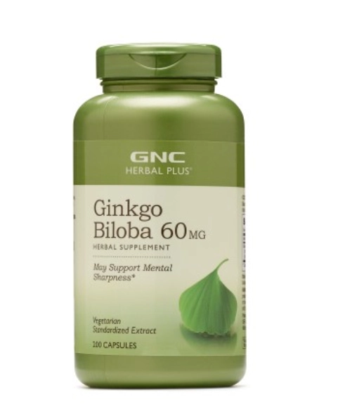 Ginkgo Biloba Herbal Plus, 50mg, 120 Cápsulas, GNC
