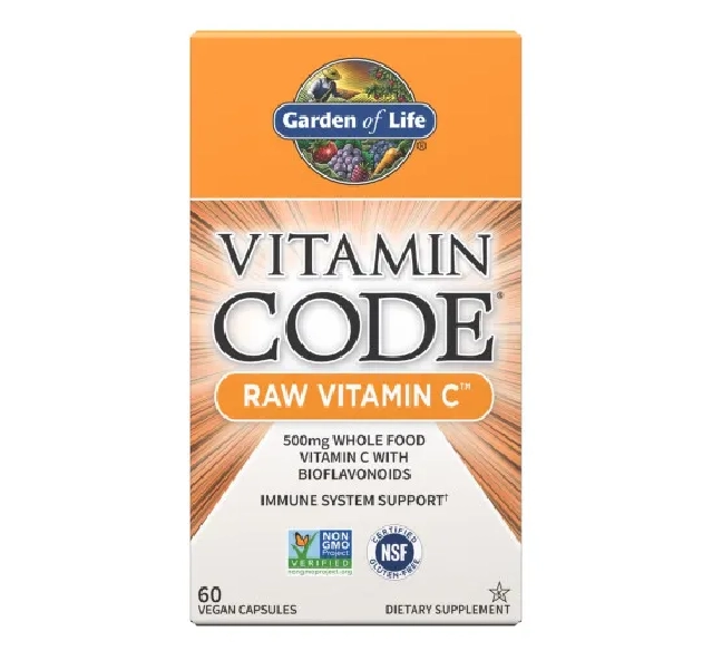 Vitamina C 500mg, 60 Capsulas, Garden Of Life