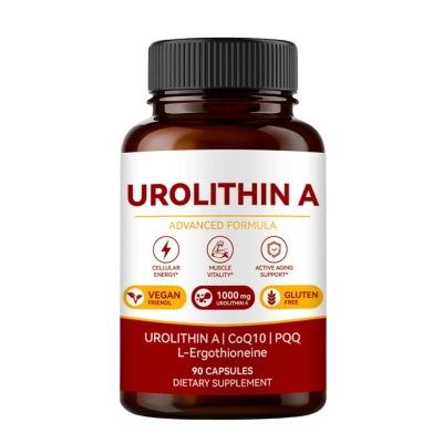 Urolithin A Complex com PQQ, CoQ10 e L-Ergotioneína, 90 Cápsulas, Luakiju