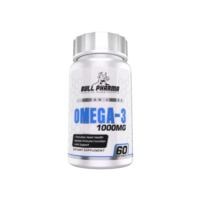 Ômega 3 1000mg, Saúde do Coração, Memória e Qualidade de Vida, 60 Cápsulas, Bull Pharma